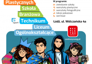 plakat promujący szkołę