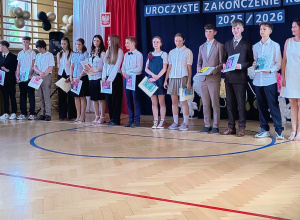 Uroczystość zakończenia ósmych klas