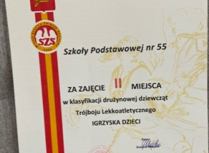 II miejsce dziewcząt Trójbój Lekkoatletyczny "Igrzyska Dzieci"